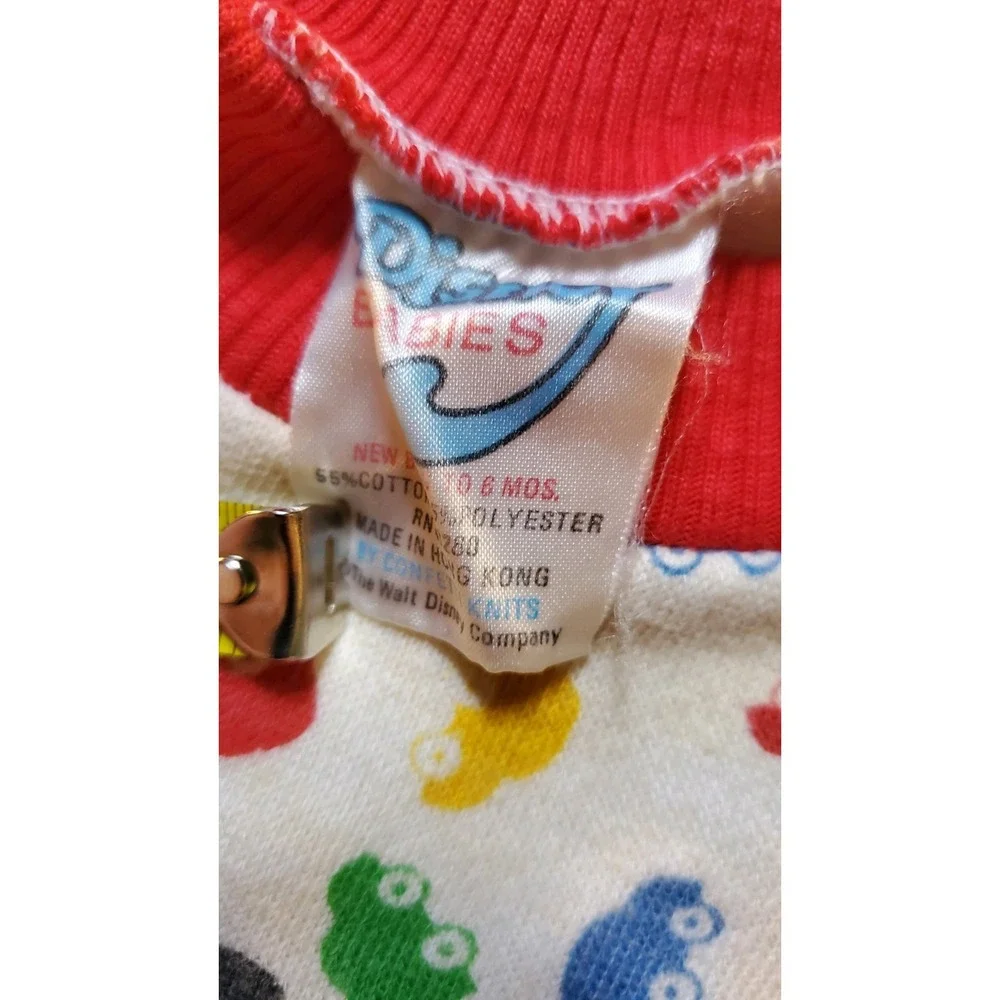 Vintage 80s Disney Baby By Confetti Knits Sweater Size Newborn To 6 Months Stain